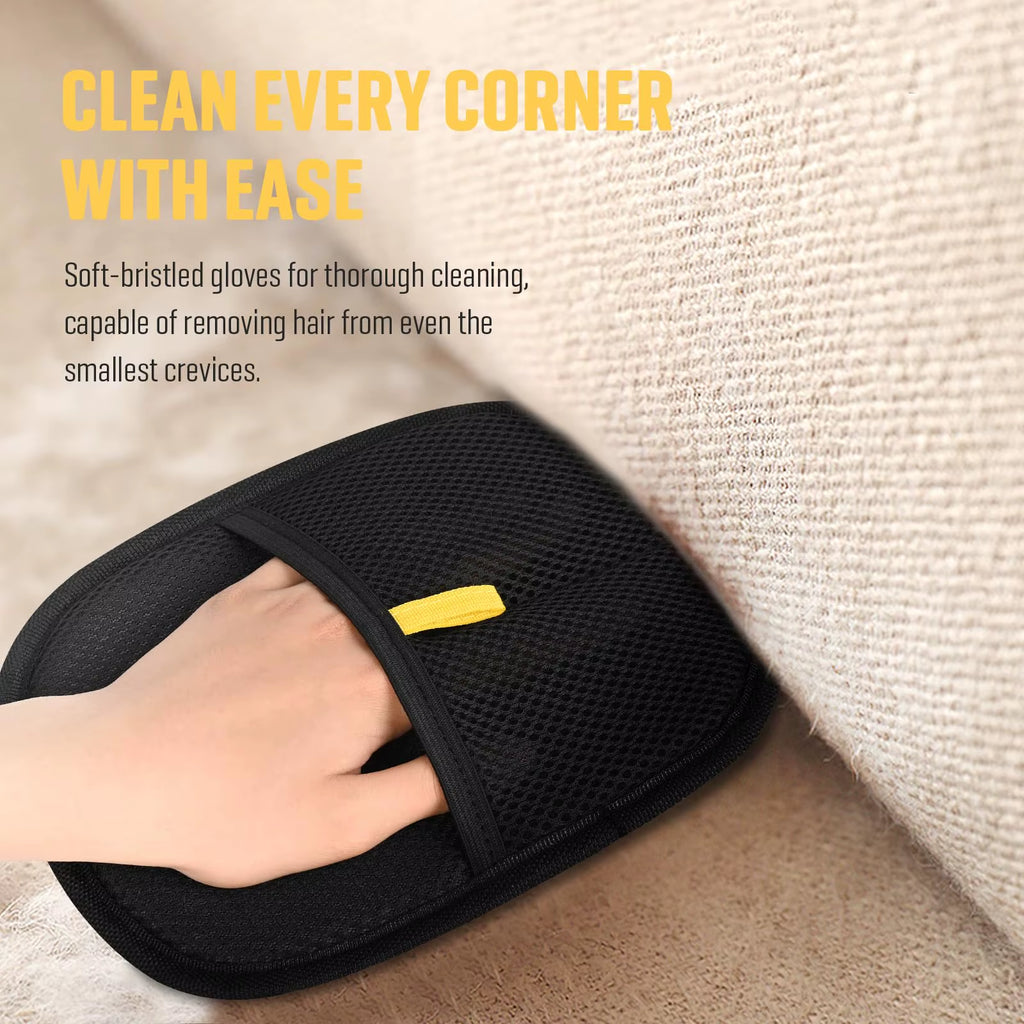 Electrostatic Pet Hair Removal Glove,Reusable Cat Dog Hair Remover for Couch, Furniture,Carpet,Car Seat,Animal Fur Grooming Tool