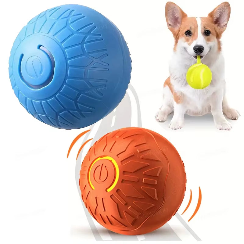 Smart Dog Toy Ball Automatic Interactive Pet Electronic Rolling USB Rechargeable Moving Bouncing for Puppy to Large Dog Chew Toy